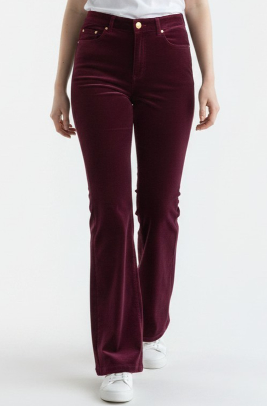 Jones New York Signature Purple Ribbed Jeans Women's Size 12 Stretch Denim